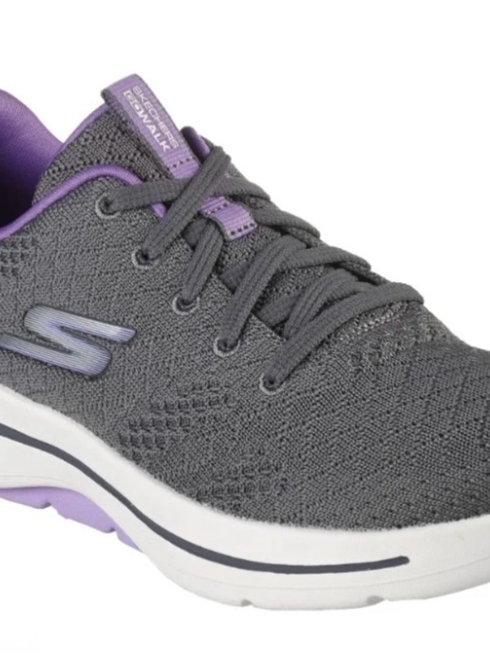 Skechers Gray & Purple GOwalk Arch Fit unify size 9.5